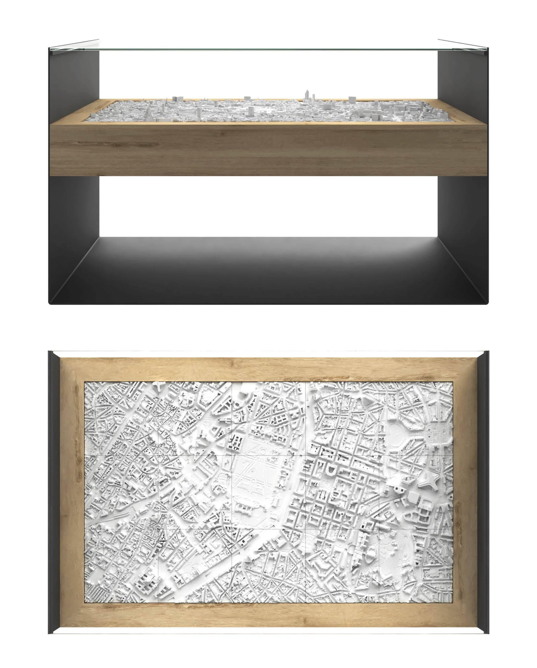 BLOK Wide Coffee Table 3D City Model BLOK, search_hidden - CITYFRAMES
