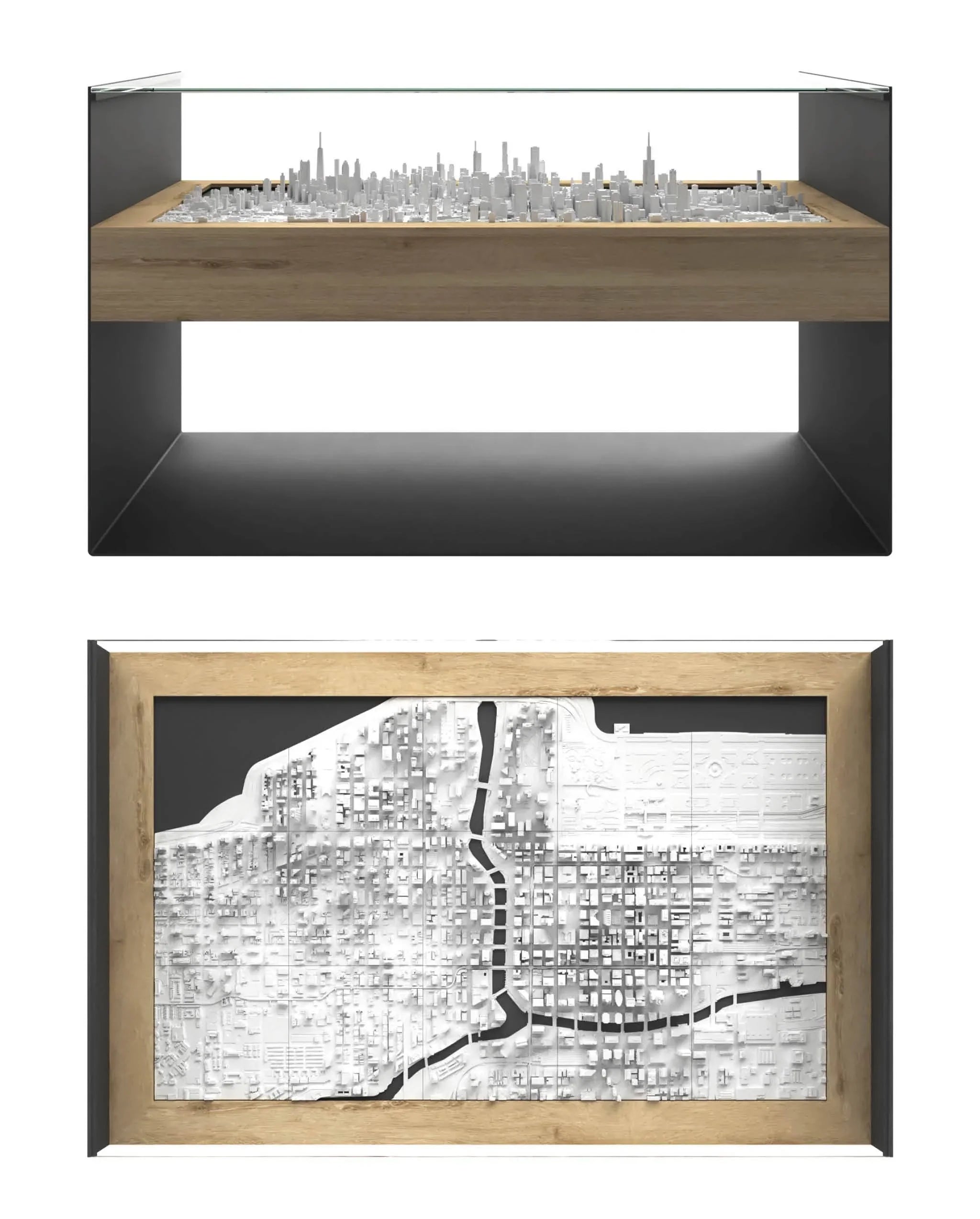 BLOK Wide Coffee Table 3D City Model BLOK, search_hidden - CITYFRAMES