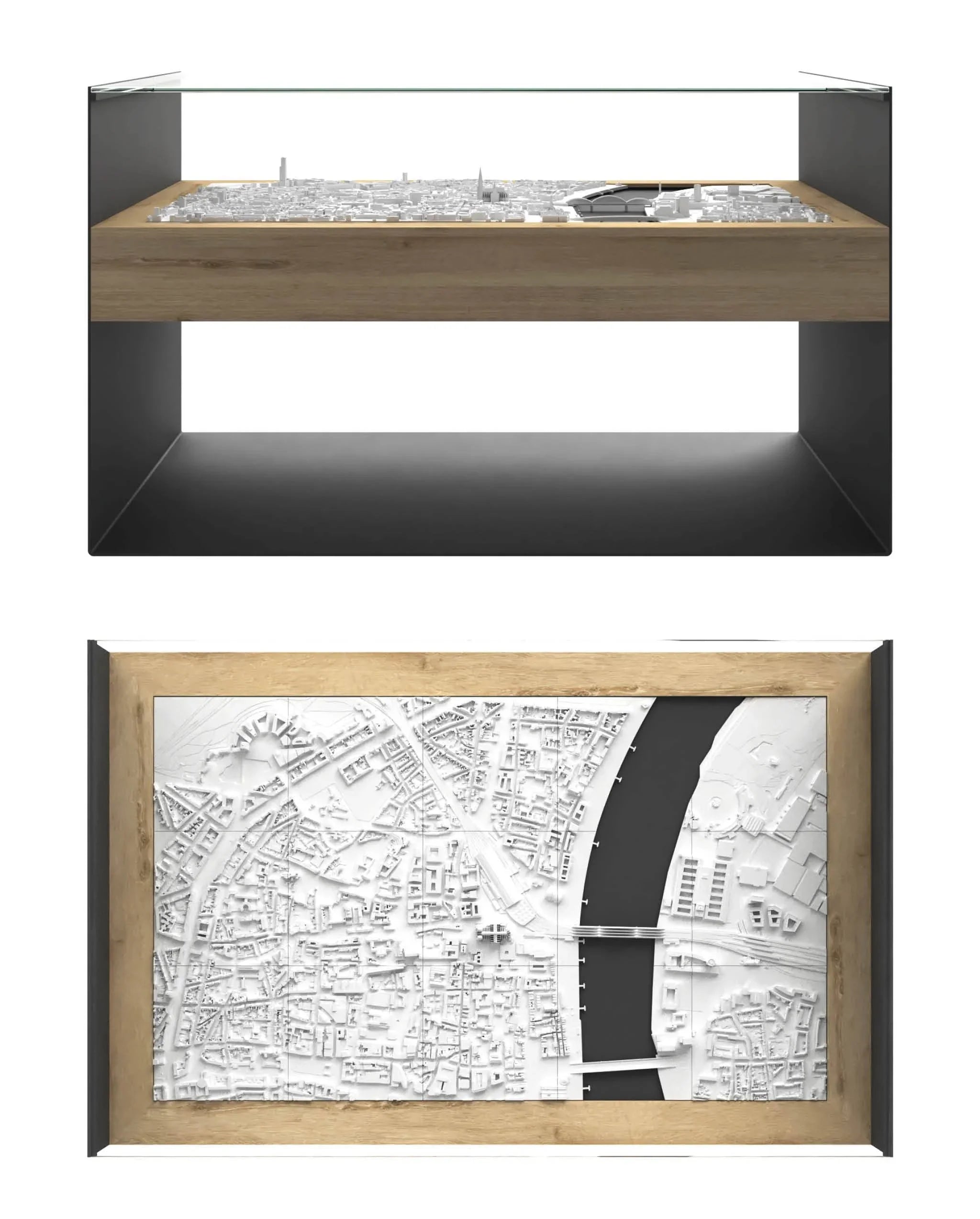 BLOK Wide Coffee Table 3D City Model BLOK, search_hidden - CITYFRAMES
