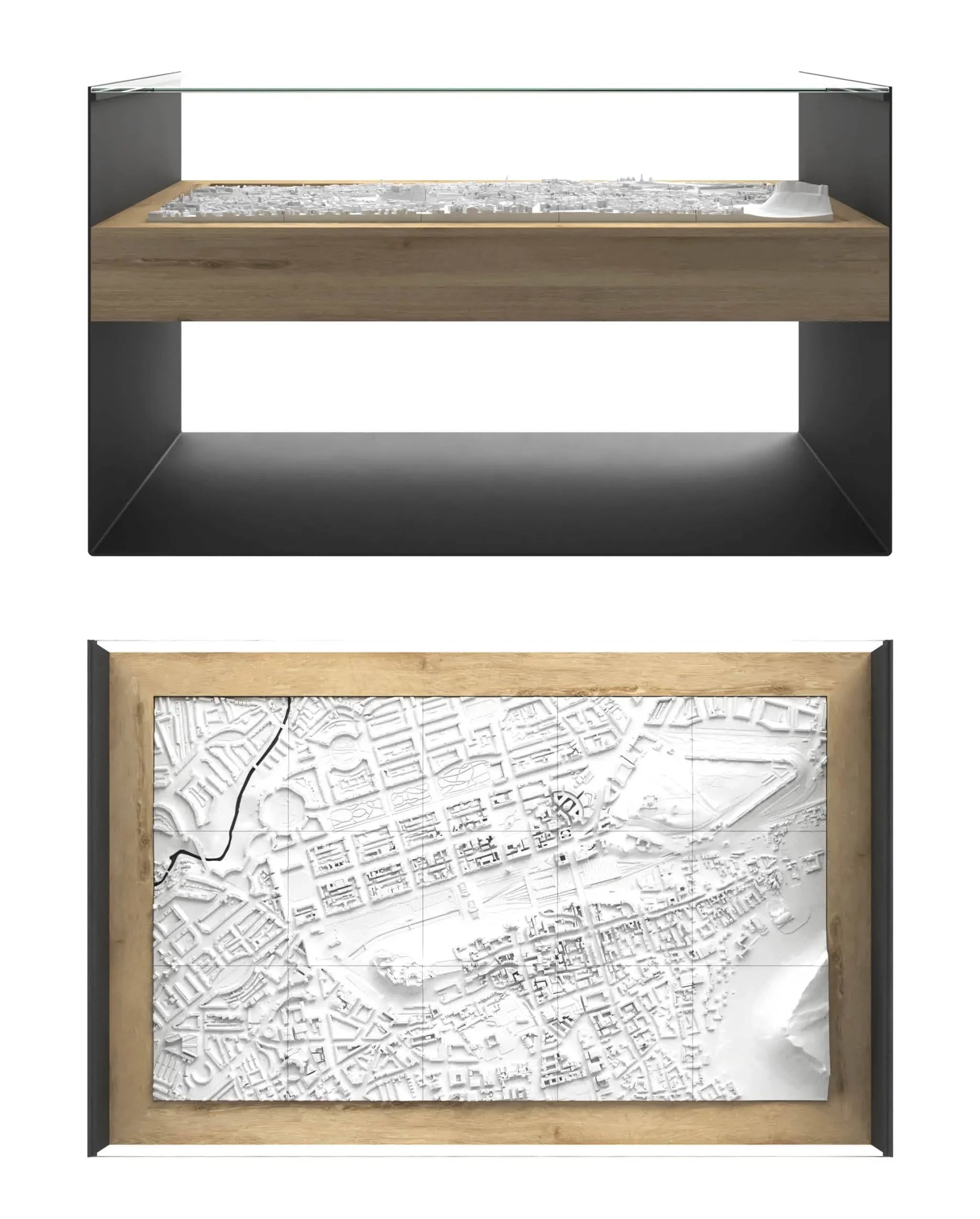 BLOK Wide Coffee Table 3D City Model BLOK, search_hidden - CITYFRAMES