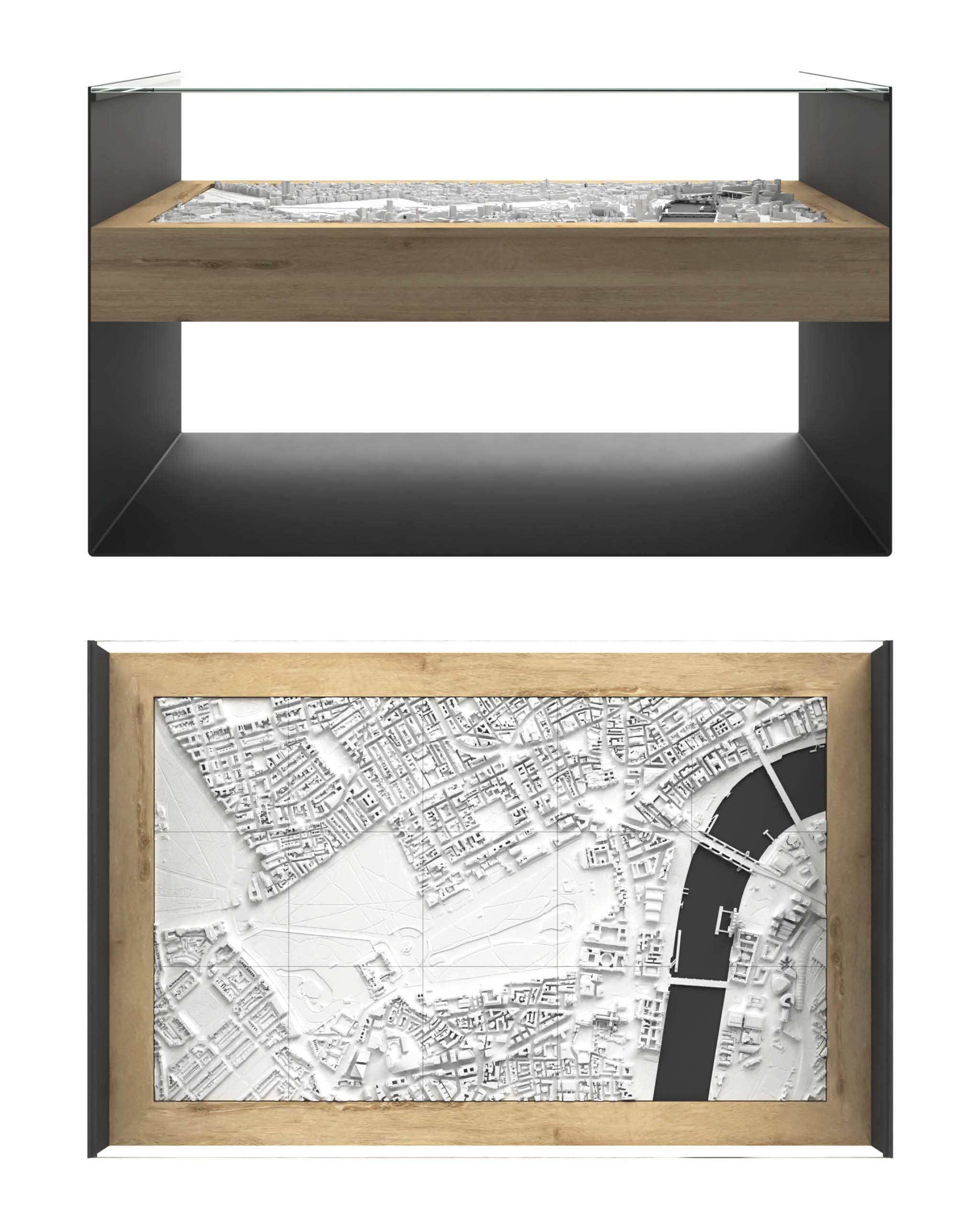 BLOK Wide Coffee Table 3D City Model BLOK, search_hidden - CITYFRAMES
