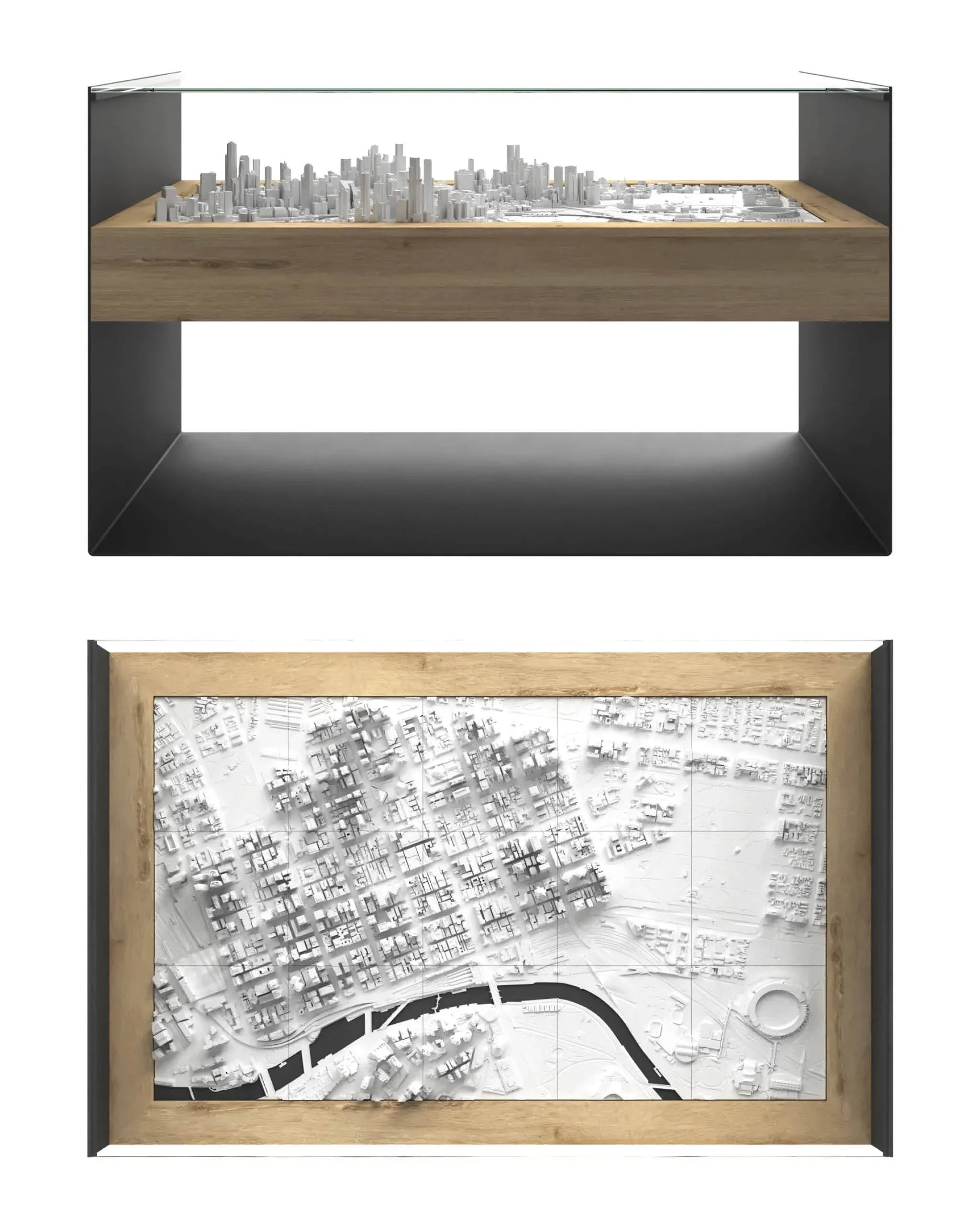 BLOK Wide Coffee Table 3D City Model BLOK, search_hidden - CITYFRAMES