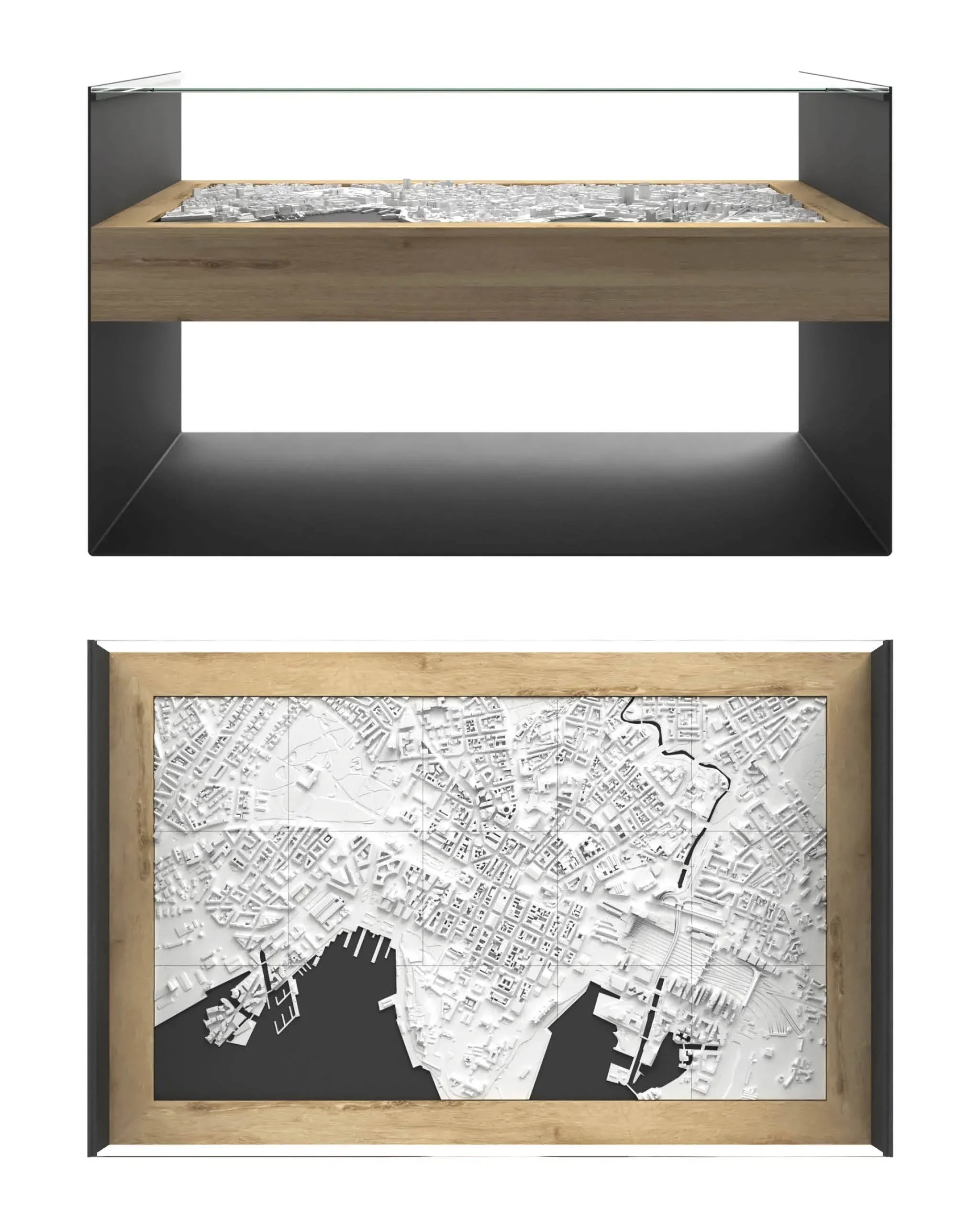 BLOK Wide Coffee Table 3D City Model BLOK, search_hidden - CITYFRAMES