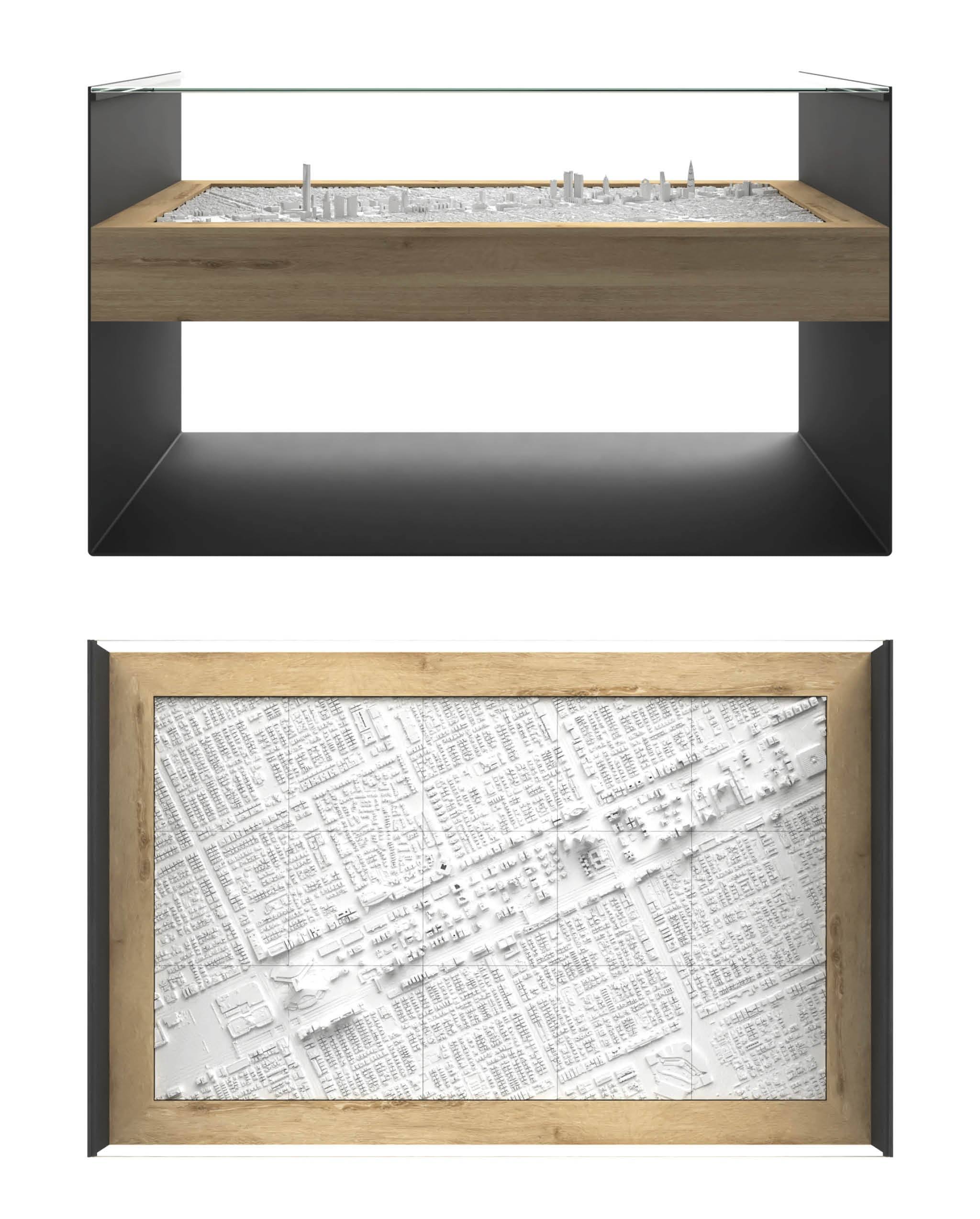 BLOK Wide Coffee Table 3D City Model BLOK, search_hidden - CITYFRAMES