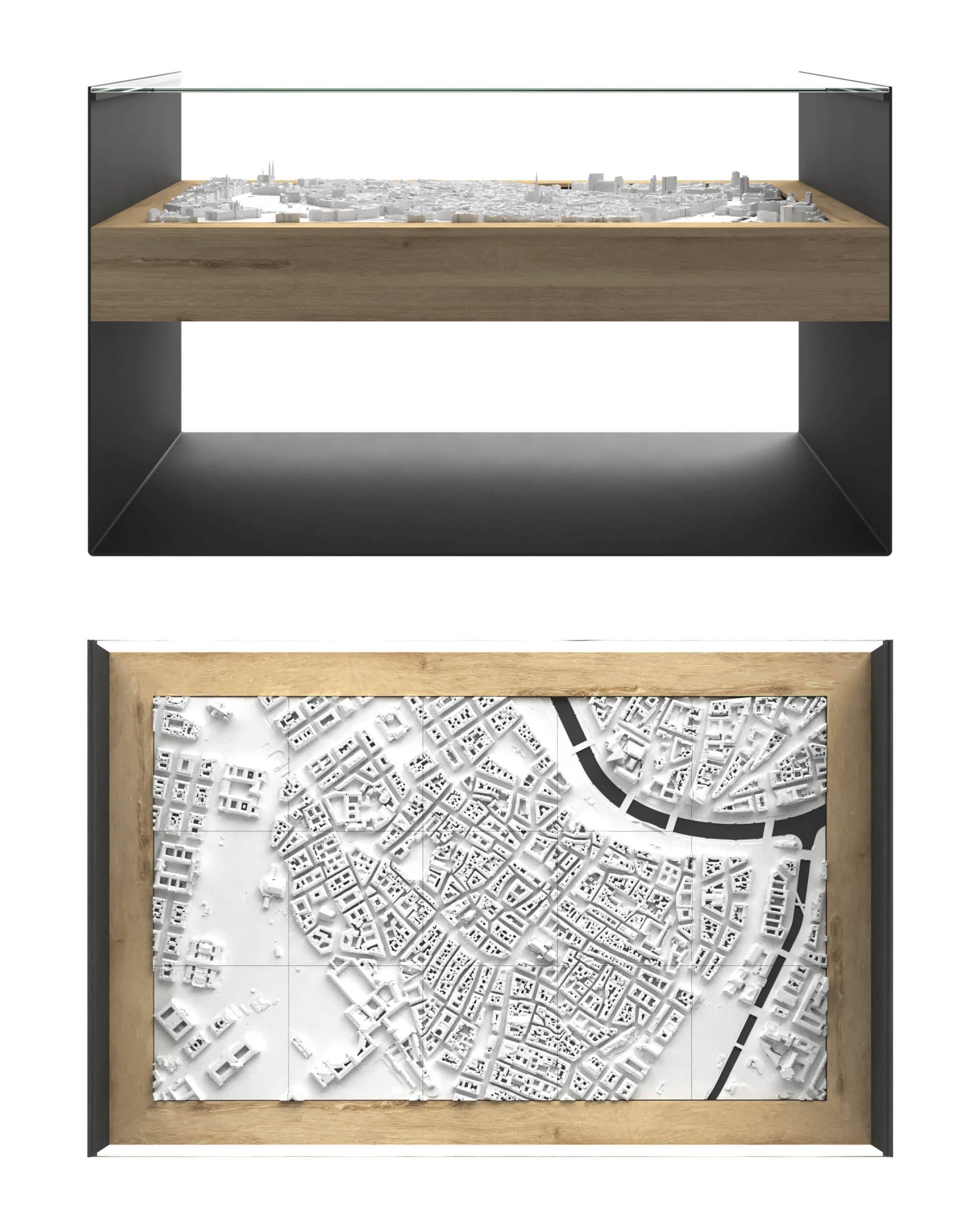 BLOK Wide Coffee Table 3D City Model BLOK, search_hidden - CITYFRAMES