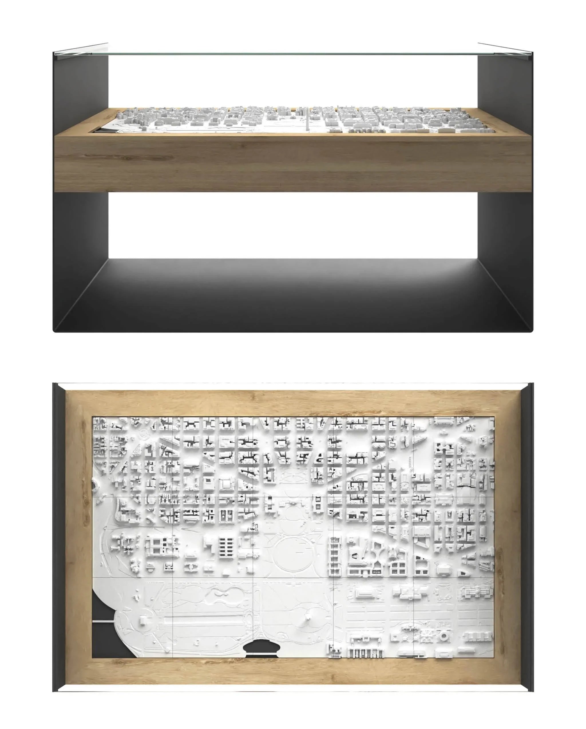 BLOK Wide Coffee Table 3D City Model BLOK, search_hidden - CITYFRAMES