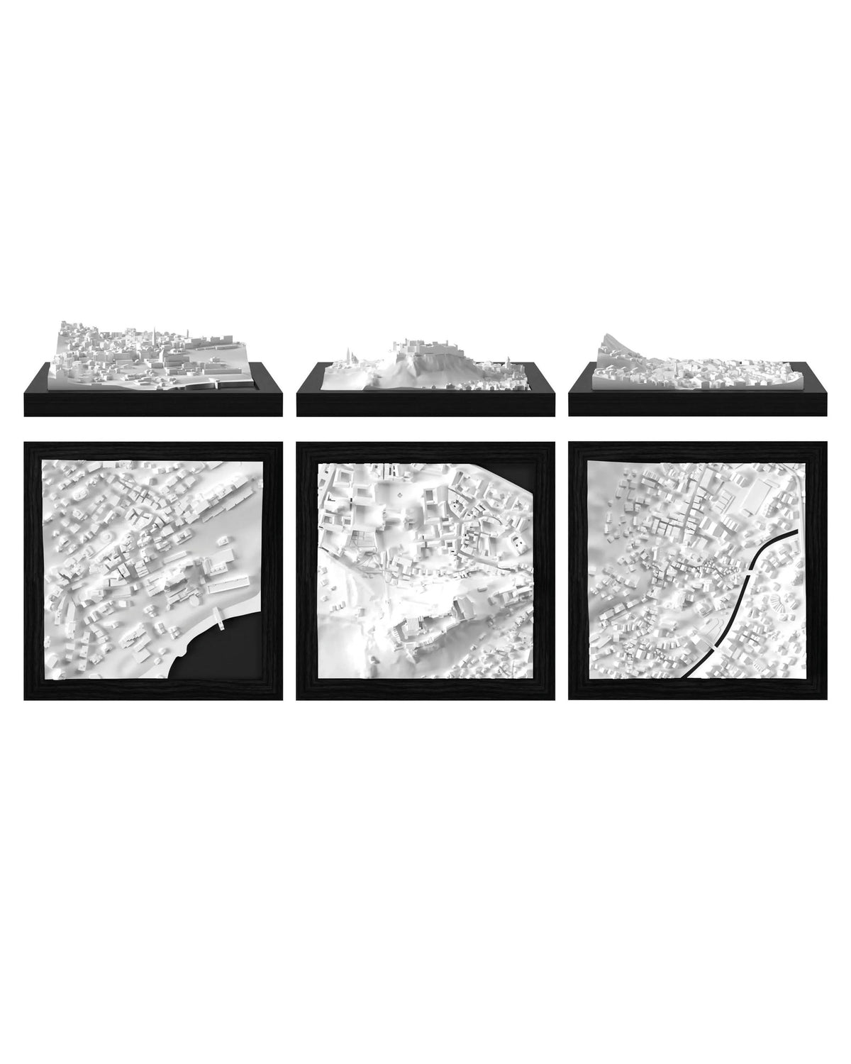 Alpine Trio: St. Moritz, Salzburg, Zermatt CUBE 3D city models - CITYFRAMES