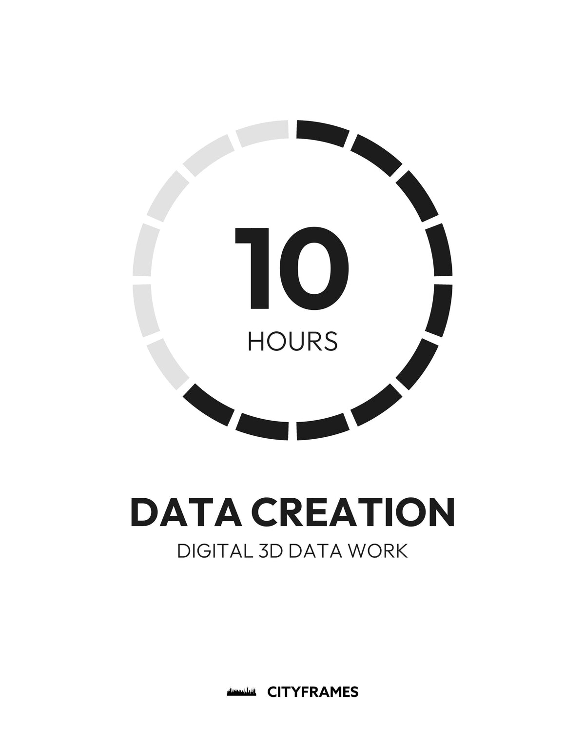 Lavorazione digitale di dati 3D: creazione dei dati, 10 ore - CITYFRAMES