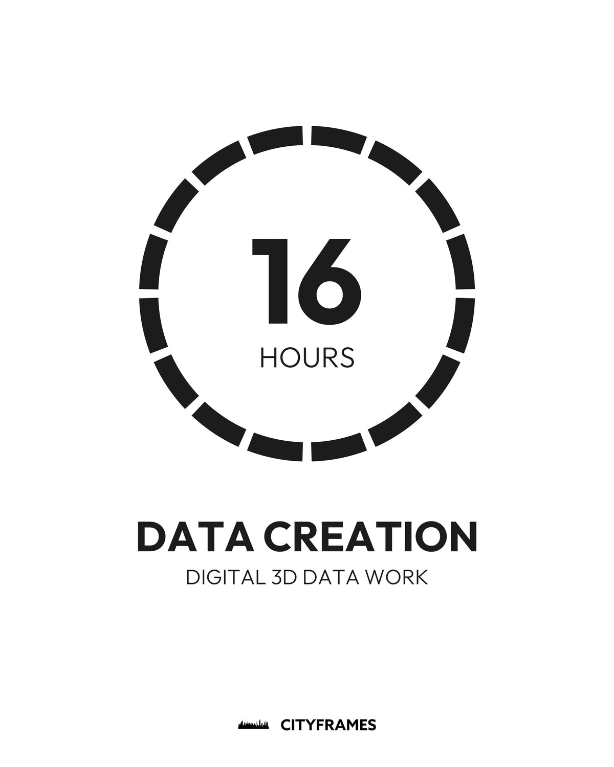 Lavorazione digitale di dati 3D: creazione dei dati, 16 ore - CITYFRAMES